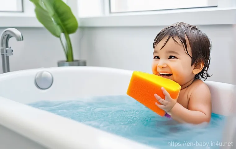 아기와 소근육 발달 놀이 - **Prompt:** A heartwarming, brightly lit close-up shot of a toddler (18-24 months old) in a modern, ...