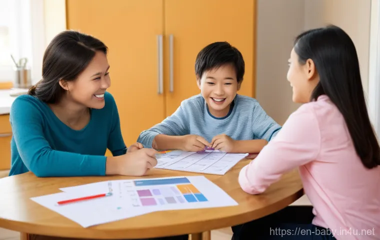 부모교육 프로그램 추천 - **Prompt for Emotional Regulation and Resilience:**
    "A tender and empathetic moment in a cozy ch...