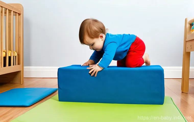 아기 첫걸음마 도와주는 방법 - **Prompt 2: Joyful Toddler with a Push Walker**
    A beaming toddler, approximately 12-14 months ol...