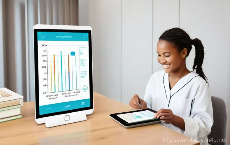 아기 체중 증가 걱정 해결 - **Prompt for Growth Chart Understanding:**
    "A heartwarming scene in a bright, modern pediatricia...